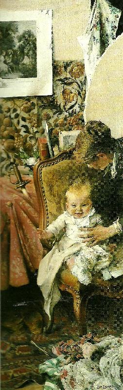 Carl Larsson lilla suzanne- petie fille France oil painting art
